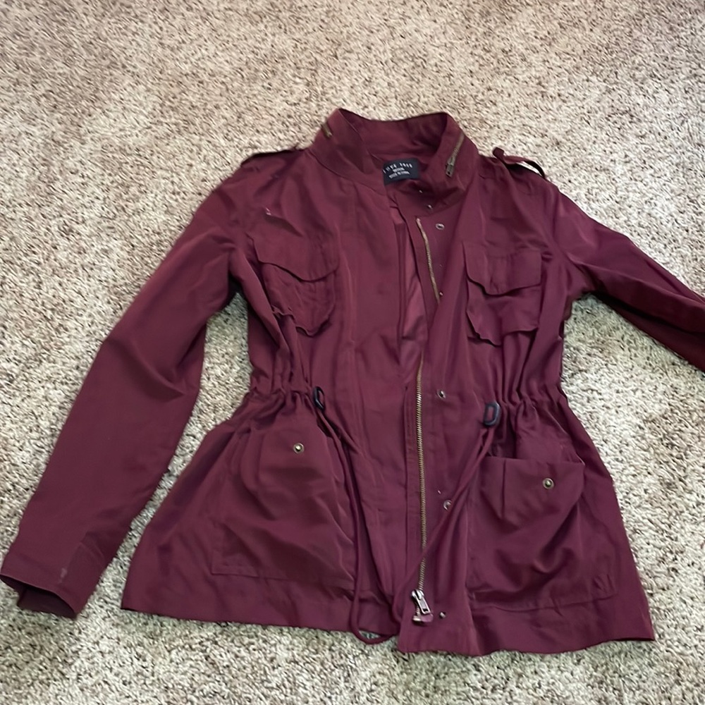 Burgundy Utility jacket